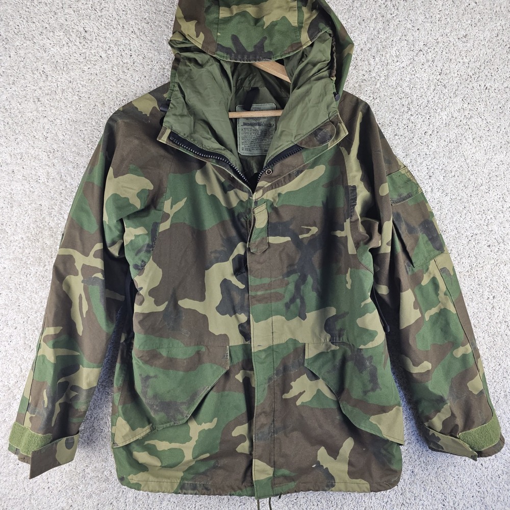 Vintage Alpha ECWCS Gen I Woodland Gore-Tex Cold Weather Parka Jacket Medium